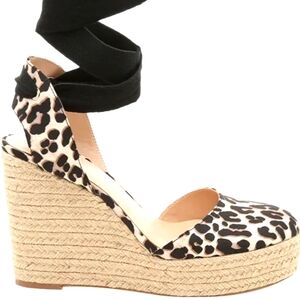 Jennifer Lopez wedge espadrille sandals